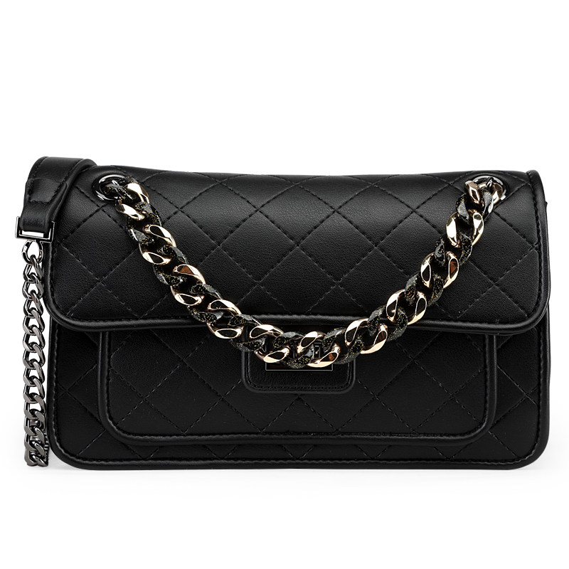 jeanswest 2020新款菱格单肩链条包 真维斯箱包女士包袋