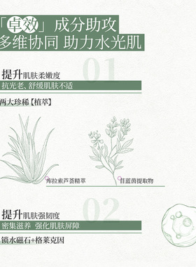 买1送1！本草年华分子水光面膜