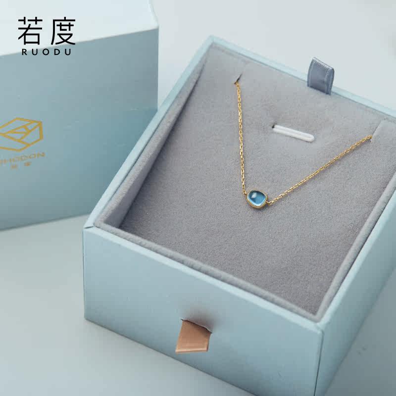 若度ins小众设计18k金细镶嵌手链 若度手链