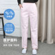 Nurse Pants ຂະຫນາດໃຫຍ່ສີຂາວ Elastic Waist Pants ເຮັດວຽກທາງການແພດ