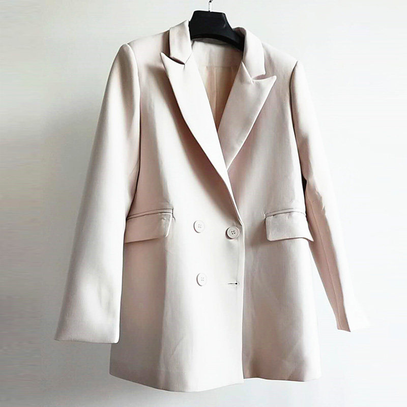 阿玛施旗舰店官网2020秋新款双排扣 简妍芙西装