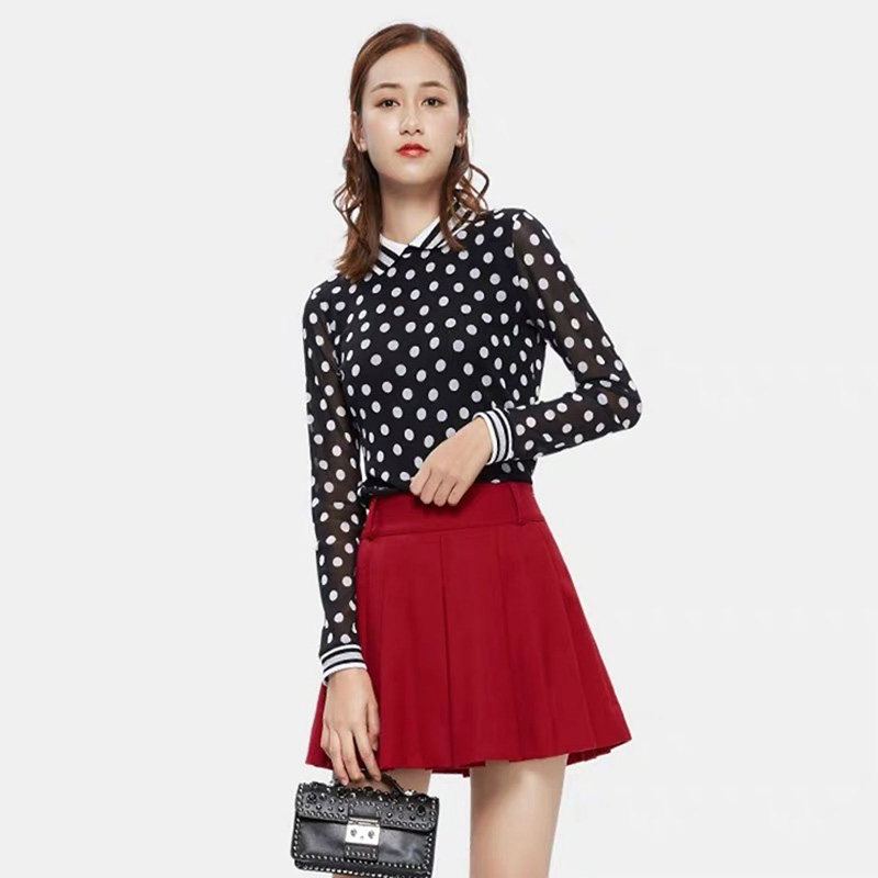 阿玛施旗舰店网纱弹力修身夏打底衫 简妍芙T恤