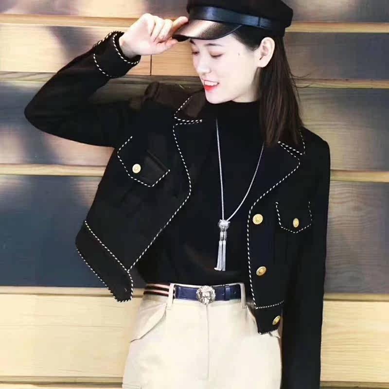 阿玛施旗舰店官网2020秋冬短外套 简妍芙短外套