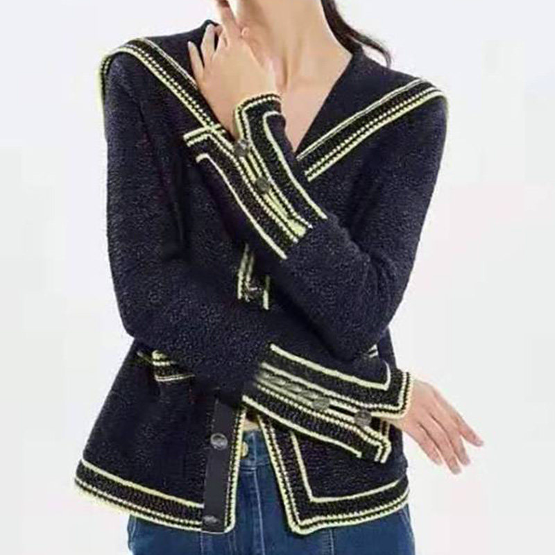 阿玛施旗舰店官网2020秋新款开衫 简妍芙毛针织衫