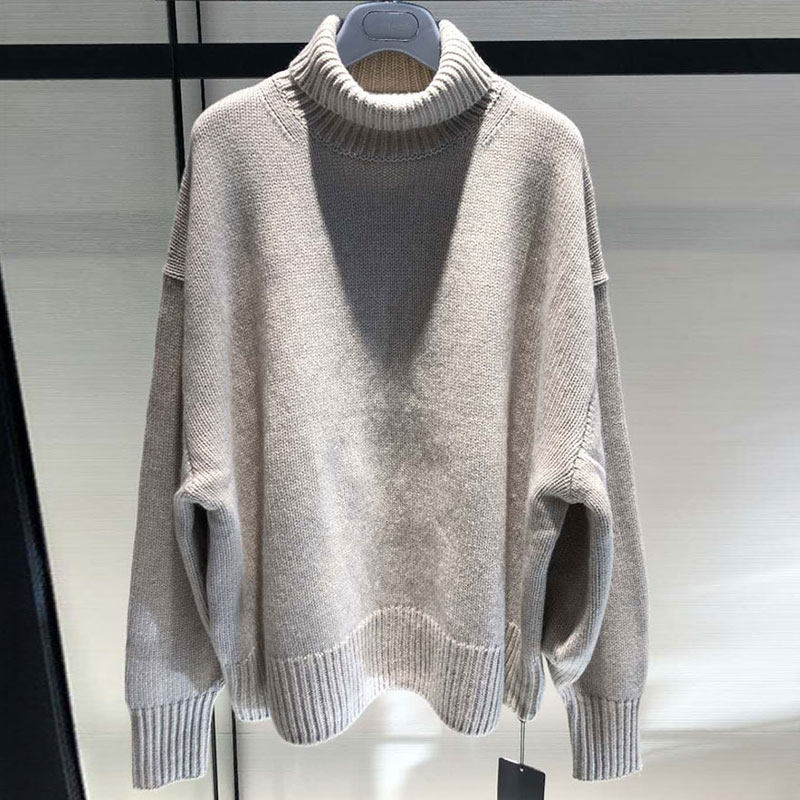 阿玛施旗舰店高领2020秋冬打底衫 简妍芙毛针织衫