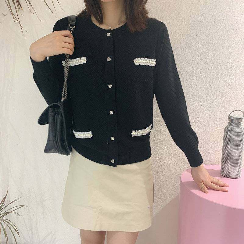 阿玛施女装旗舰店官网2020羊毛开衫 简妍芙毛针织衫