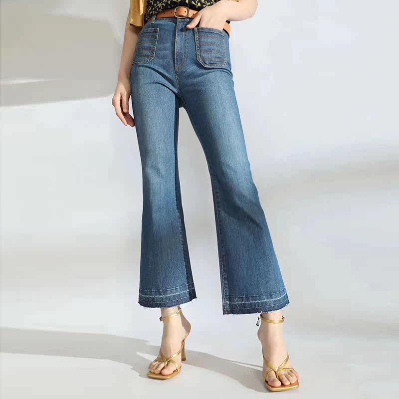 阿玛施旗舰店官网女裤2020牛仔裤 简妍芙牛仔裤