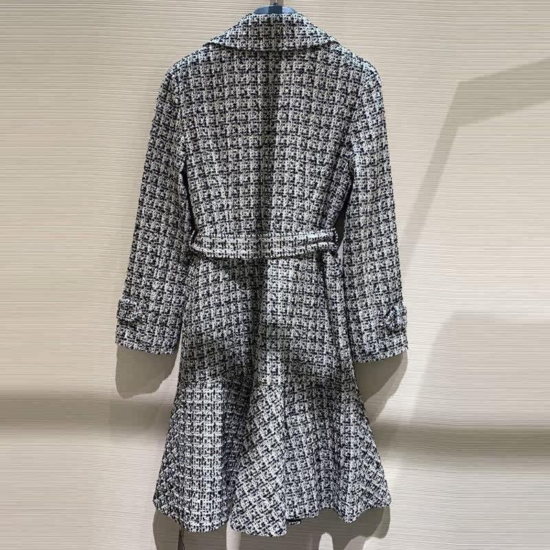 阿玛施旗舰店官网2020秋冬连衣裙 简妍芙毛呢外套