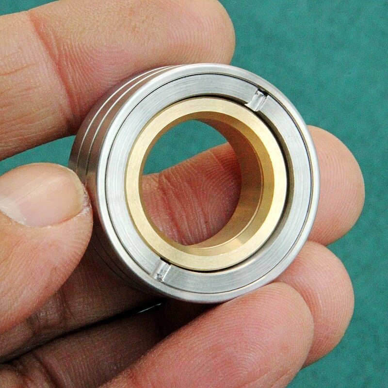 Stainless Steel Machinist Paragraph Ring EDC Toy