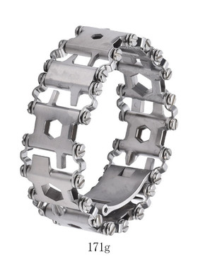 随行者可穿戴式多功能不锈钢工具手链金属螺丝刀野外求生工具手链