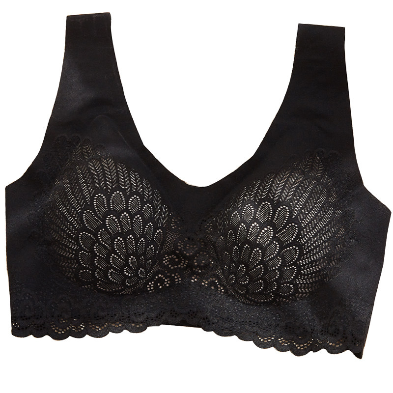 乳胶内衣文胸背心女性感镂空 倾美城抹胸