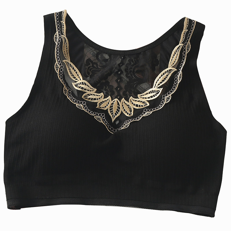 红色美背美胸透明蕾丝聚拢带抹胸 倾美城抹胸