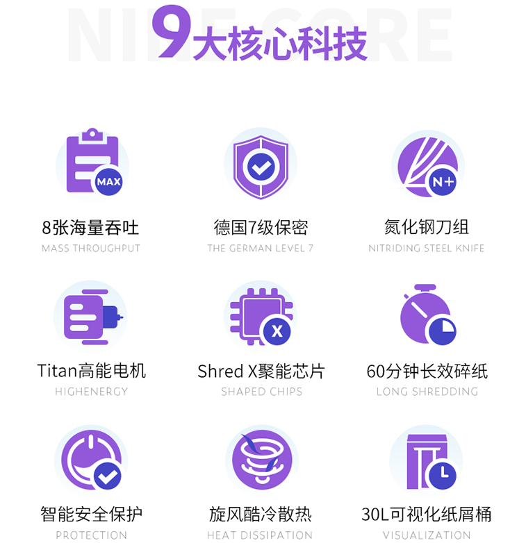  得力明君志众碎纸机