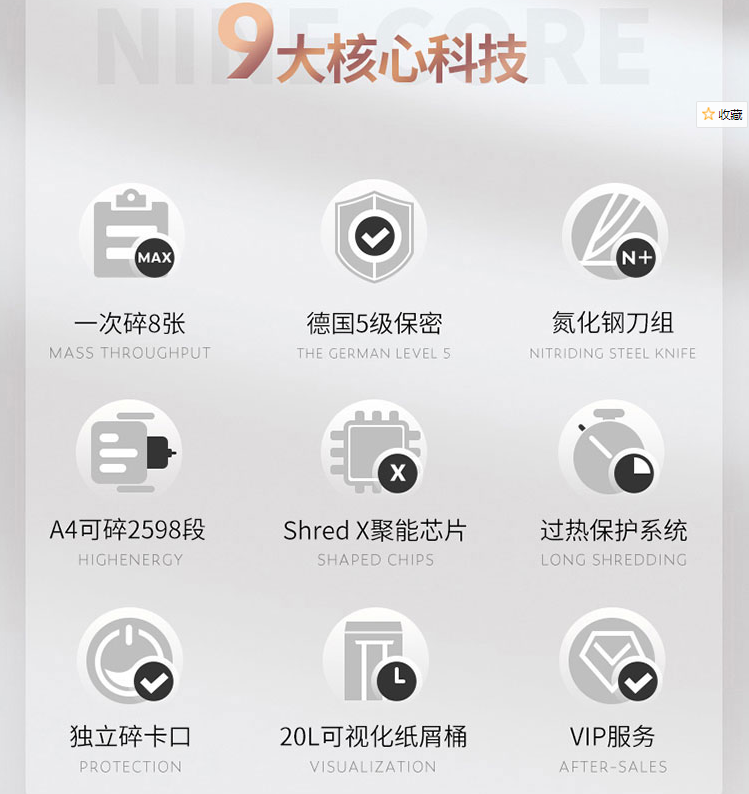 得力(deli)33043碎纸机德国粉碎机 得力明君志众碎纸机