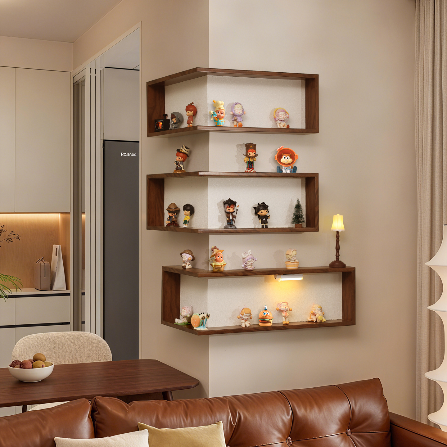 No punching corner blind box figure display stand