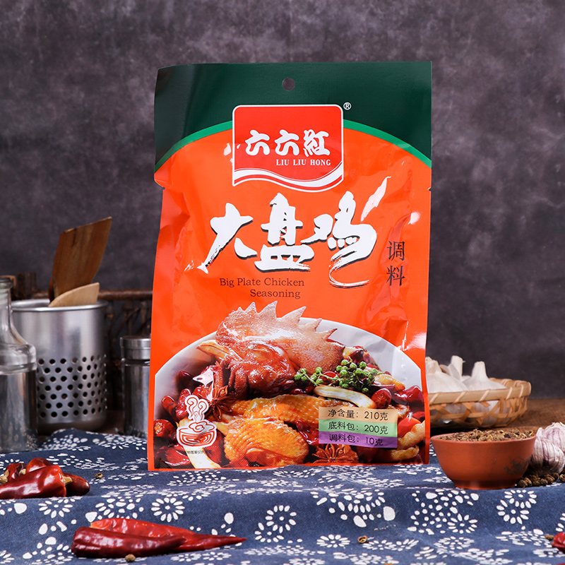 六六红新疆大盘鸡调料210g*1袋网红大盘鸡椒麻鸡秘制酱料包小包装