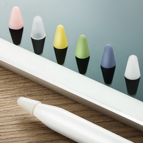 【多摩擦力】适用苹果笔尖套applepencil防滑耐磨静音类纸膜硅胶保护套ipad笔一二12代笔头尖ipencil笔套笔帽 - 图3