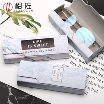 Glasses Box ins Teenage Girl Portable Retro Art Eyes Box Anti Pressure Containing Box Male Creative Personality Students Advanced