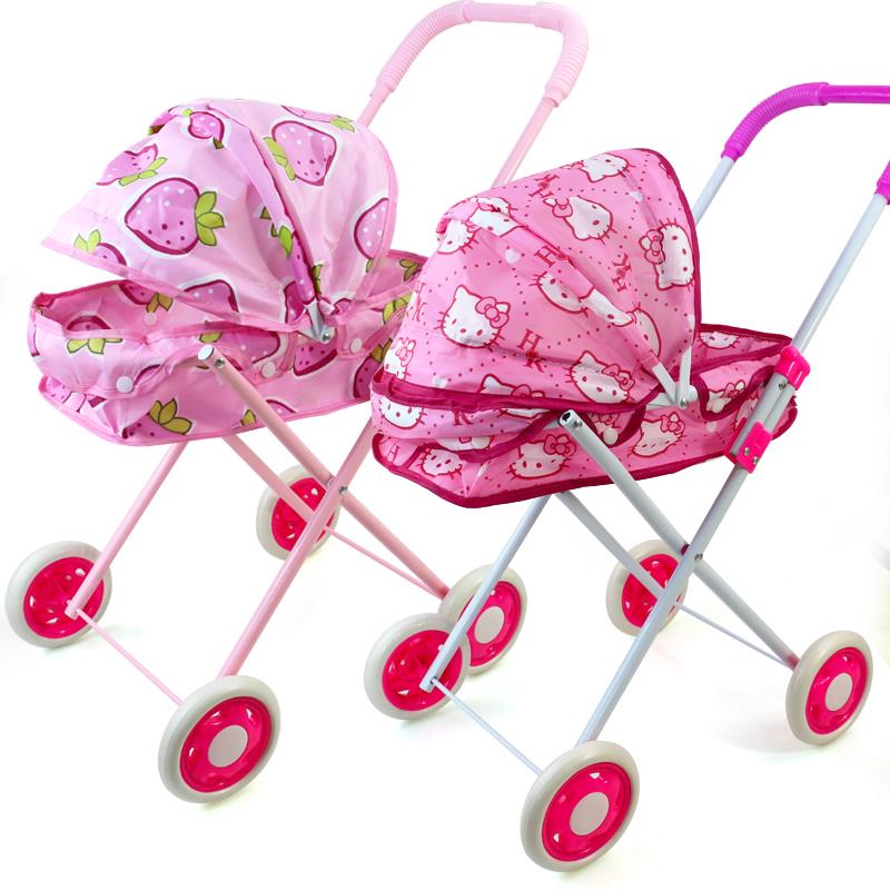 儿童手推车过家家女孩玩具婴儿女童购物小推车带娃娃3-4-5岁宝宝