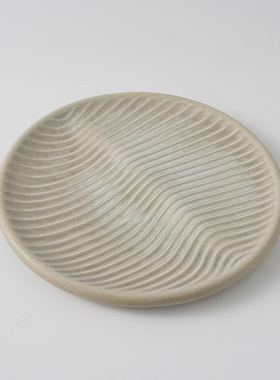 简约现代创意几何陶瓷托盘摆件样板间餐厅酒店客厅茶几桌面收纳盘