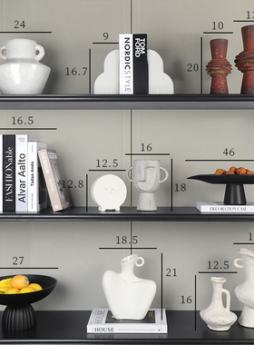 简约现代艺术创意果盘花瓶摆件样板间电视柜酒柜玄关茶几桌面摆设