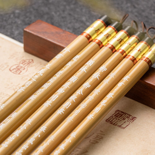 张小凤初学毛笔狼毫羊毫兼毫小楷书法国画毛笔字楷书隶书初学者小学生字帖专用中楷中白云湖笔文房四宝套装大 - 图3