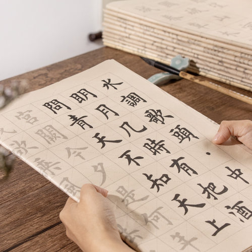 张小凤临摹宣纸字帖练字初学者纸毛笔书法专用毛笔字练习描红软笔练字帖成人作品练习纸套装入门书法小楷楷书 - 图2