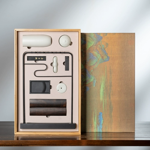 张小凤 Четыре сокровища для учебного набора щетки для чернила каллиграфия Специальные инструменты для ручек, чернила бумаги и чернильными камнями для девочек Полное набор профессиональных подарков для держателей бутиков.