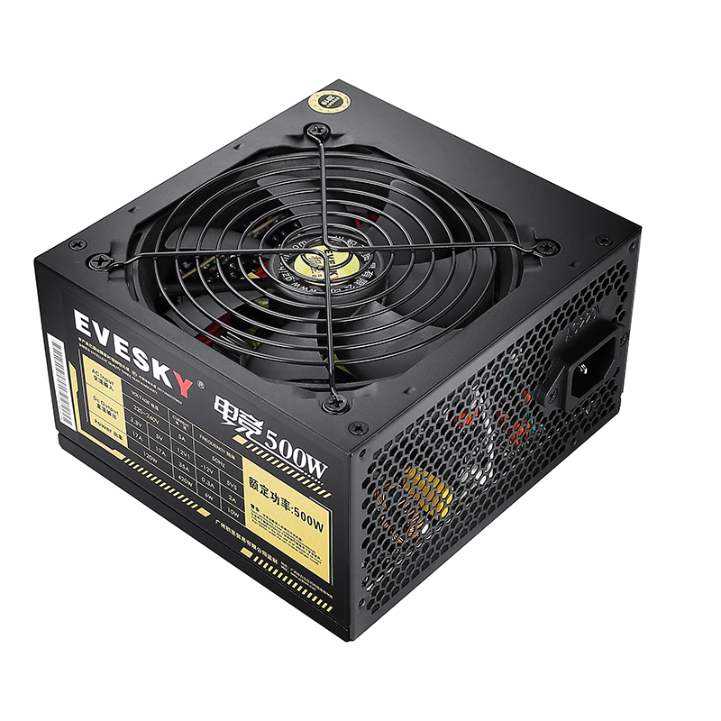 积至EVESKY 电竞500W 额定500W全模组电脑台式机主机电源1060显卡