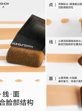 魅卡秀小斧头专利粉底刷