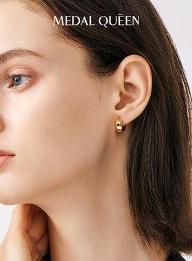 经典耳圈纯银小众耳扣S925银