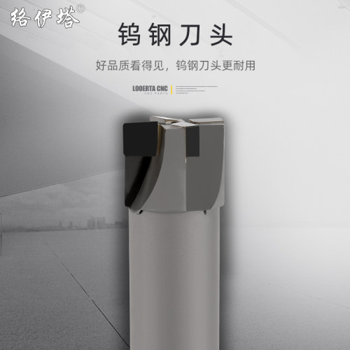 镶合金锥柄沉头铣刀带可换导柱导向定位沉孔平底焊接钨钢沉头刀 - 图2