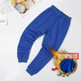 Детские бархатные утепленные штаны, красная цветная черная форма для школьников для мальчиков