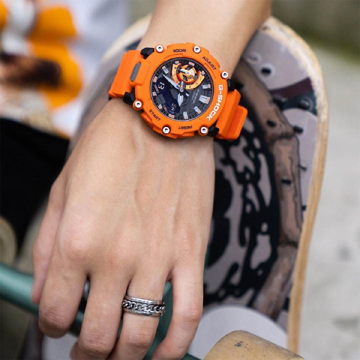 casio新款g-shock碳纤维运动手表 天赋时手表海外日韩腕表