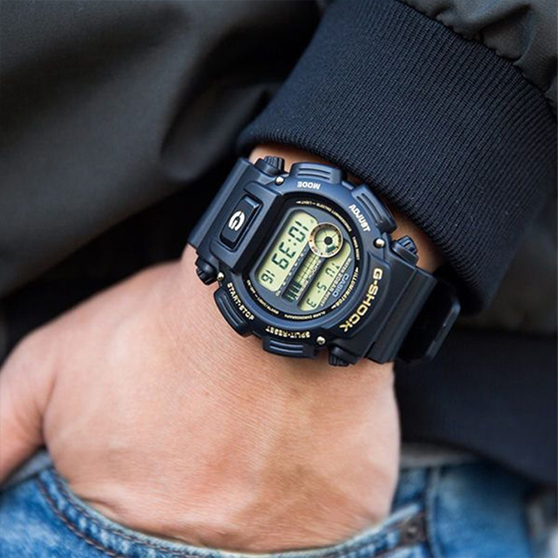 卡西欧G-SHOCK手表男时尚百搭玫瑰金运动防水表DW-9052GBX-1A4 9 - 图2