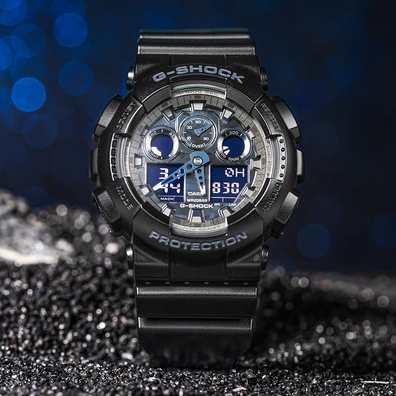 卡西欧拆弹专家gshock华仔同款迷彩防水运动手表男GA-100CF-1A 9