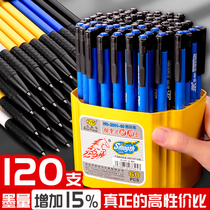 100 Sort by type Ball Pen 0 7mm Blue Atomic Pen Oil Pen Wholesale Black Subwarhead Multicolored Oil Pen automatic press-type elementary school with special office use Ball refill Business Use