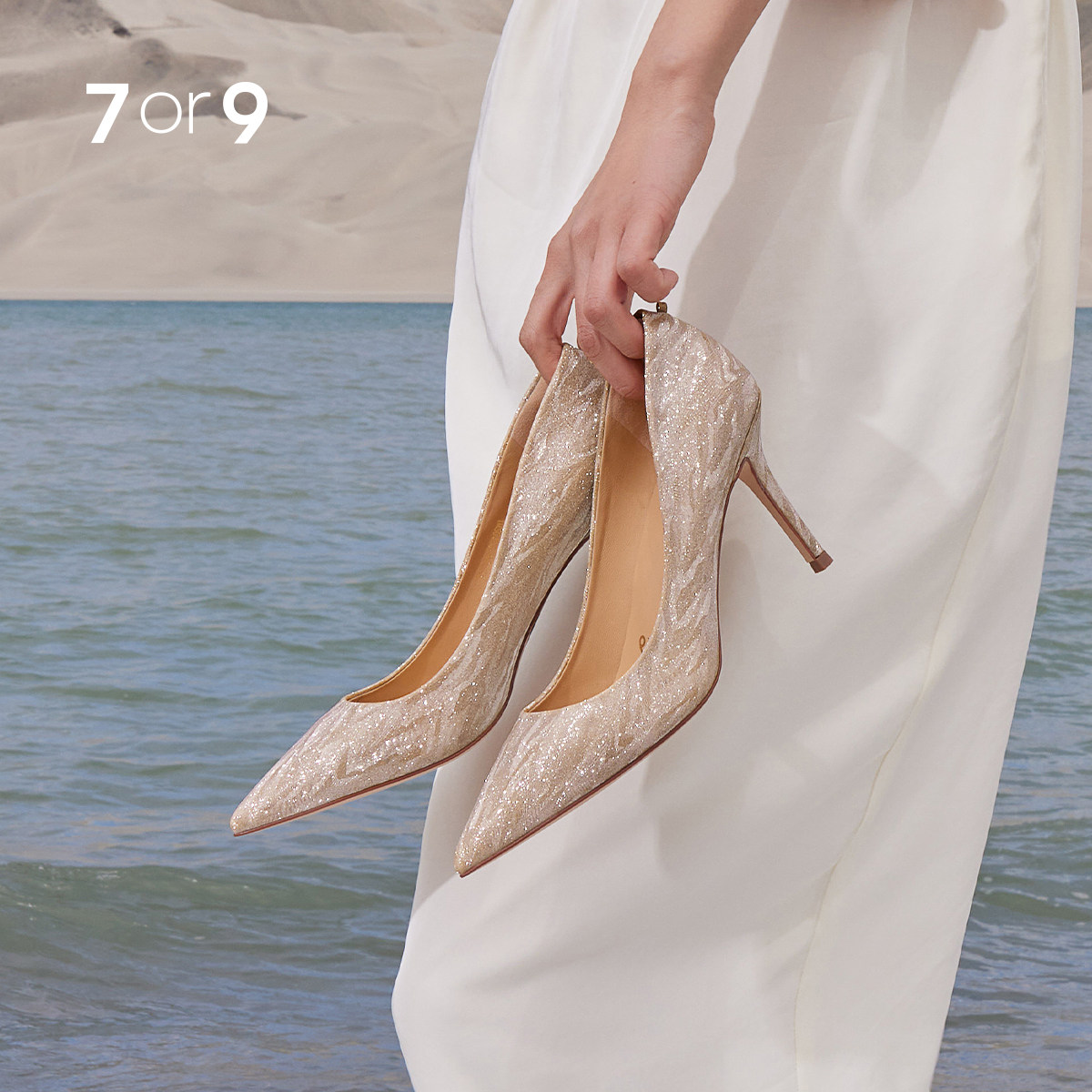 7or9 wedding shoes women's high heels wedding dress Xiuhe bridal shoes