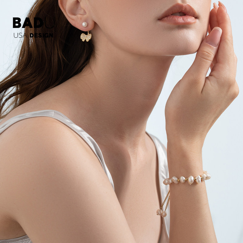 巴洛克天然淡水花式珍珠ins感手链 badujewellery手链