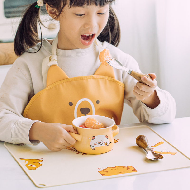 树可儿童餐垫宝宝小学生吃饭专用餐桌垫食品级硅胶学校课桌午餐布 - 图1