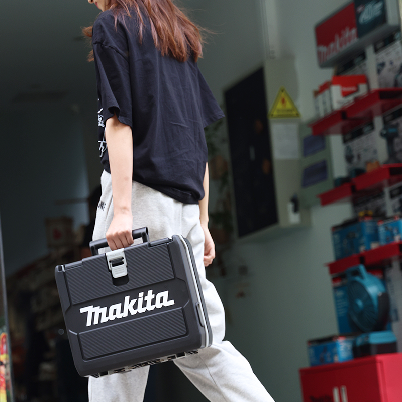 Makita牧田工具收纳箱锂电池电钻起子机一体DTD172双层收纳携带箱-图0