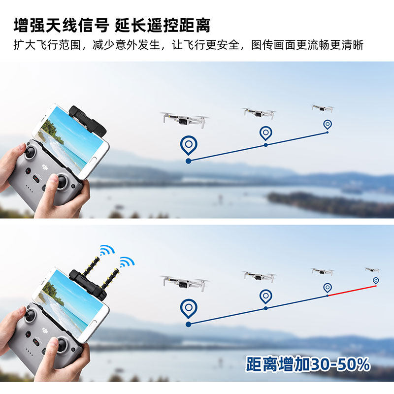 大疆御air2s八木天线mini2遥控器 startrc遥控飞机零配件