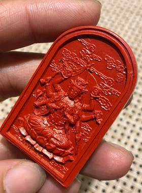 斗姆吊坠高含量朱砂斗母娘娘