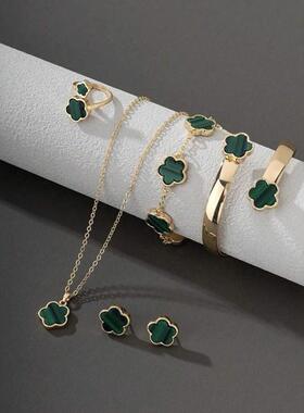Bracelet bracelet ring earrings necklace accessories set项链