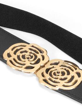 High Quality Belts for Women Black Waist Elastic Ladies Band