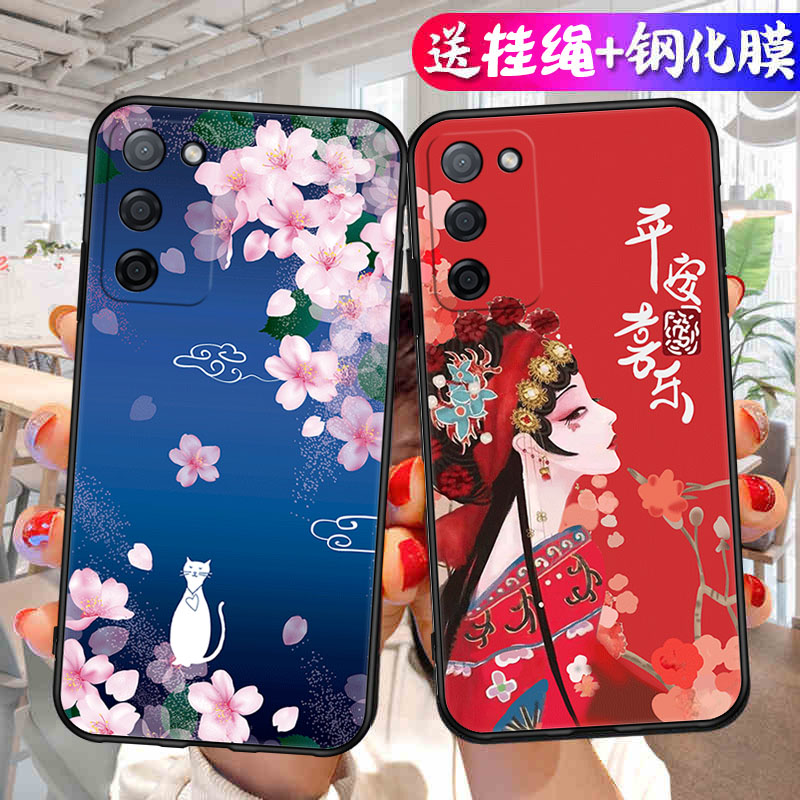 适用OPPOA55手机壳0pp0a56钢化膜oppoA56防摔oopoa56硅胶op0aa56古风仙鹤opopa56创意opooa56软pfvm10保护套-图1