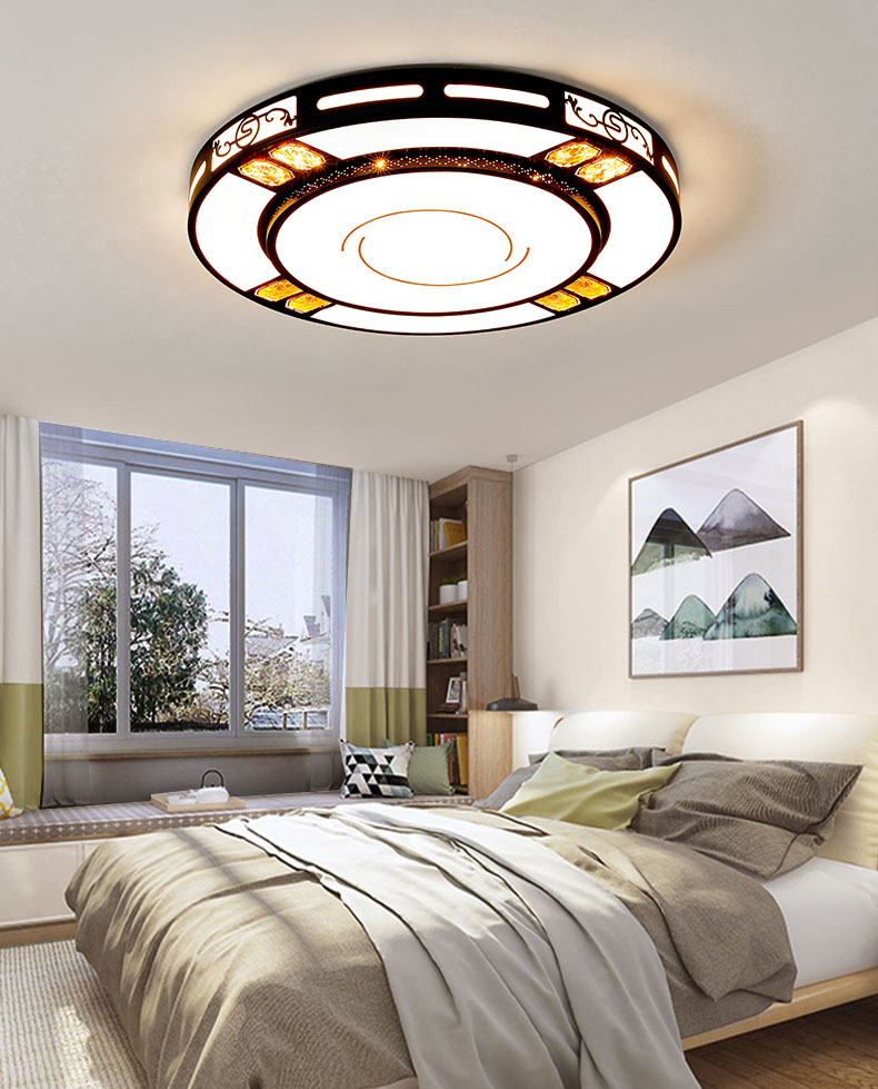 客厅灯吊灯2022新款中式灯具长方形卧室led吸顶灯现代简约大气 - 图2
