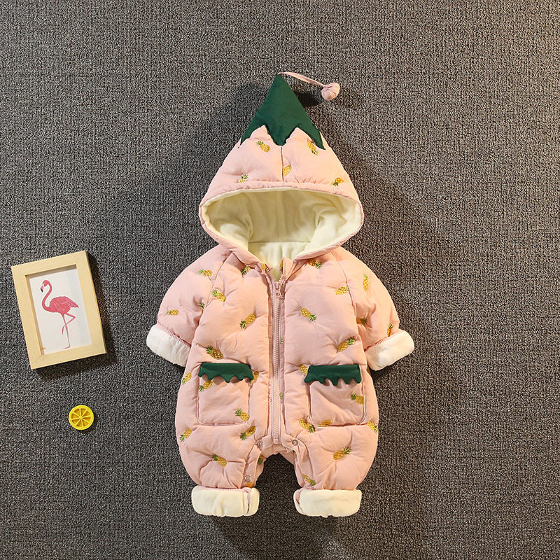 男女宝宝连体秋冬装加厚洋气哈衣 童闪连身衣/爬服/哈衣