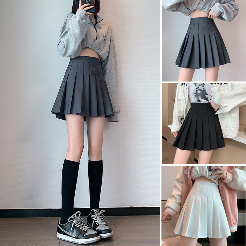 灰色春秋2022毛呢高腰显瘦包臀裙子 星娅妃半身裙