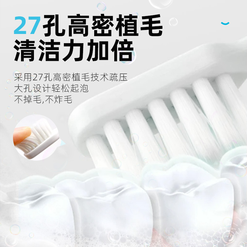 优正雅高密洁净牙刷护龈软毛牙刷小头牙刷超细软毛抗敏护龈男女
